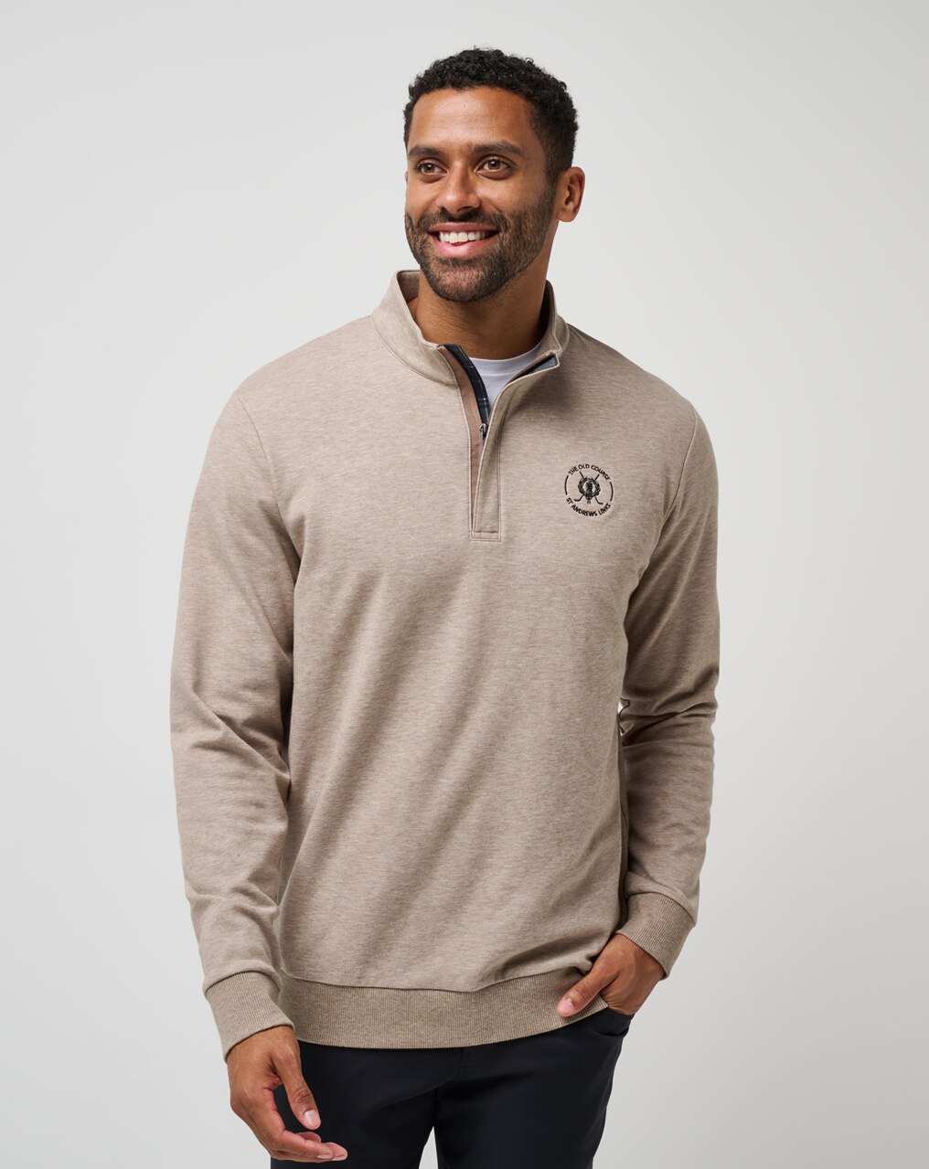 ST ANDREWS LINKS SHADOW CHECK QUARTER ZIP 0