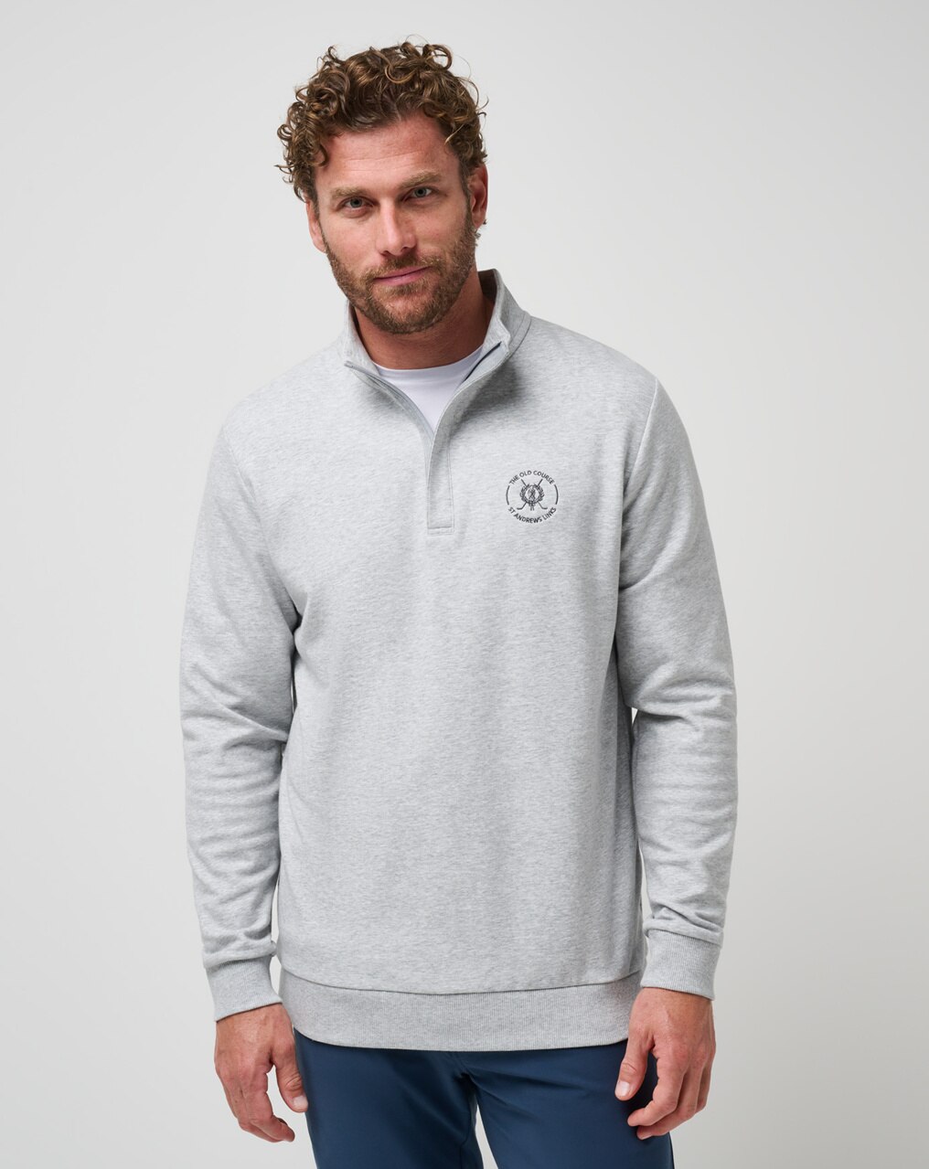 ST ANDREWS LINKS SHADOW CHECK QUARTER ZIP 0