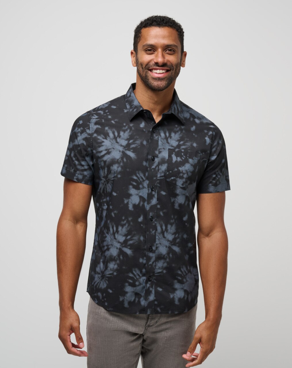 WARMER TIDES WOVEN BUTTON-UP 0