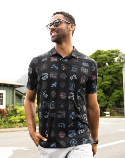 TOURIST SEASON AOP POLO SHIRT Image Thumbnail 1