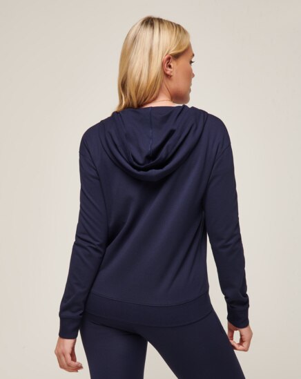 FRIDAY PONTE WOMENS HALF ZIP HOODIE Image Thumbnail 3