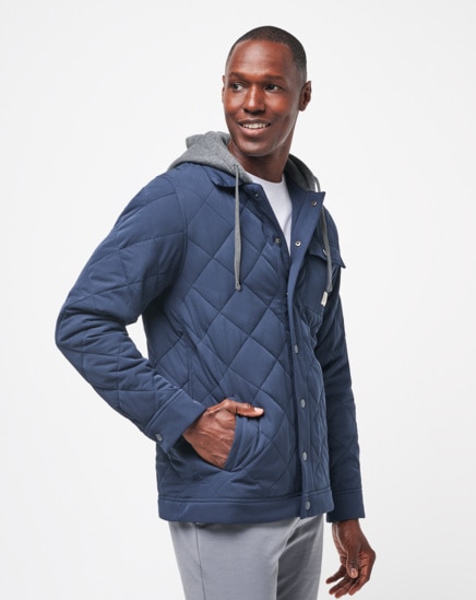 GREY WAVE QUILTED JACKET Image Thumbnail 1