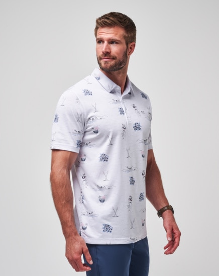 ISLAND PARADISE AOP POLO SHIRT Image Thumbnail 2