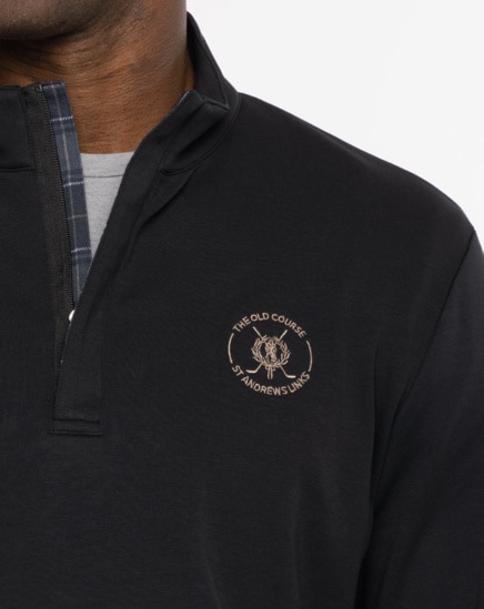 ST ANDREWS LINKS SHADOW CHECK QUARTER ZIP Image Thumbnail 3