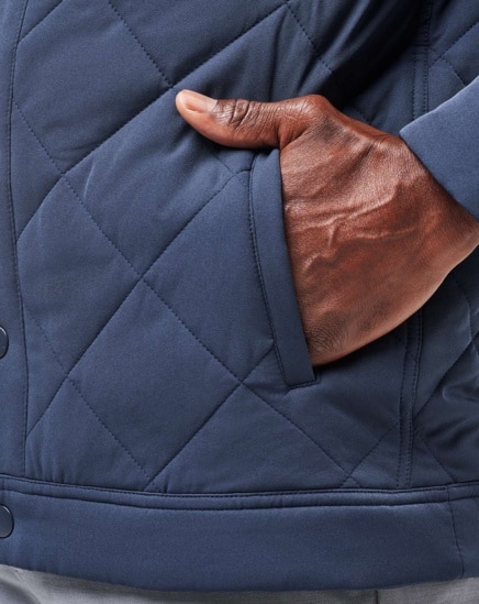 GREY WAVE QUILTED JACKET Image Thumbnail 4