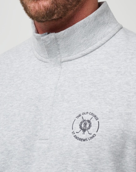 ST ANDREWS LINKS SHADOW CHECK QUARTER ZIP Image Thumbnail 3