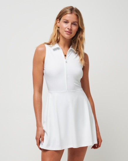 WOMENS MOVEKNIT SL ZIP DRESS Image Thumbnail 1