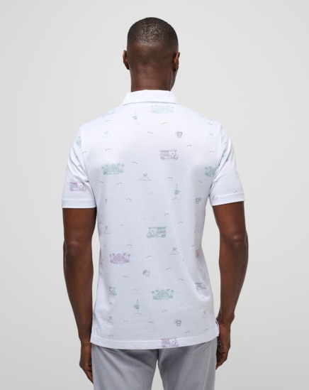 TIKI MAPES PRINT POLO SHIRT Image Thumbnail 3