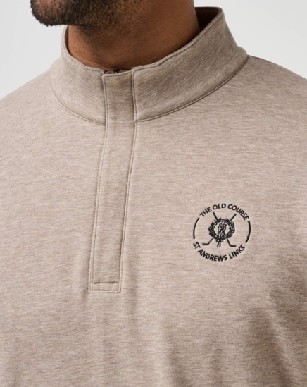 ST ANDREWS LINKS SHADOW CHECK QUARTER ZIP Image Thumbnail 3