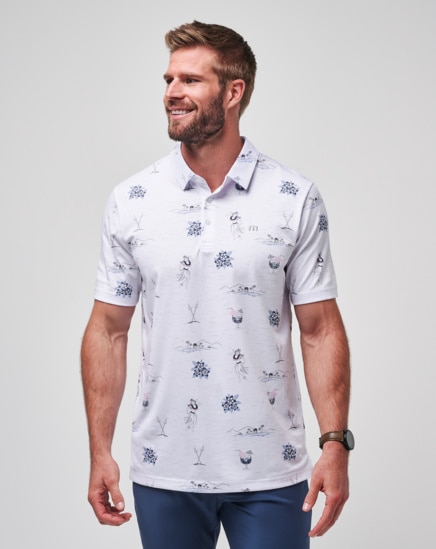 ISLAND PARADISE AOP POLO SHIRT Image Thumbnail 0